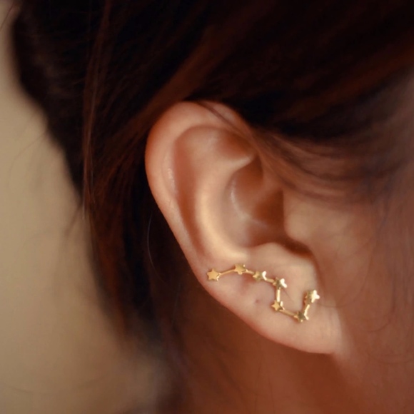 Jewelry - Big Dipper Constellation Star Climber Earrings